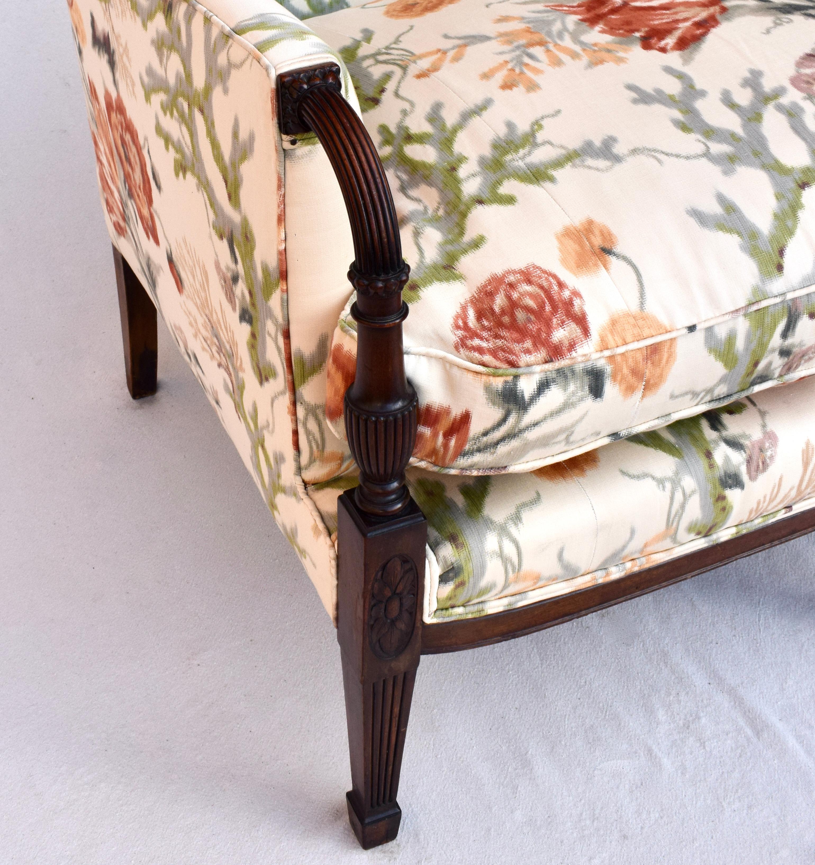 19th Century Mahogany Wood Federal Sheraton Style Sofa 5