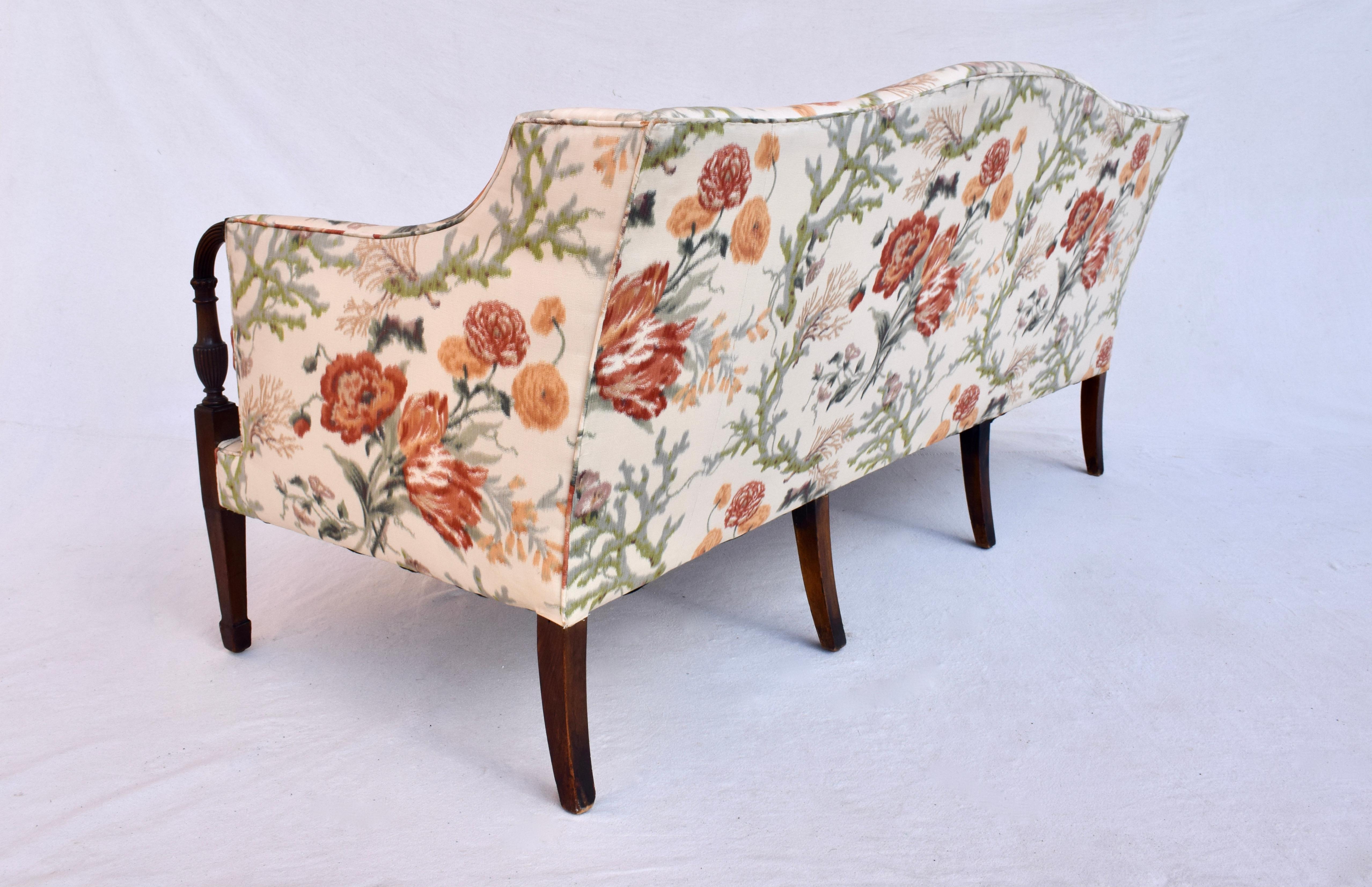 19th Century Mahogany Wood Federal Sheraton Style Sofa 1