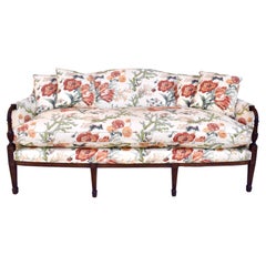 19th Century Mahogany Wood Federal Sheraton Style Sofa