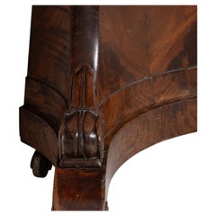 19th Century Mahogany Wood Pair of Biedermeier Console Tables