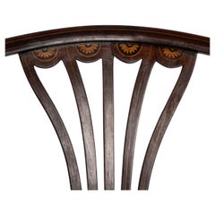 19th Century Mahogany Wood Pair Of Georgian Chairs With Rattan Seats