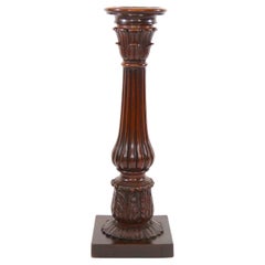19th Century Mahogany Wood Pedestal Table