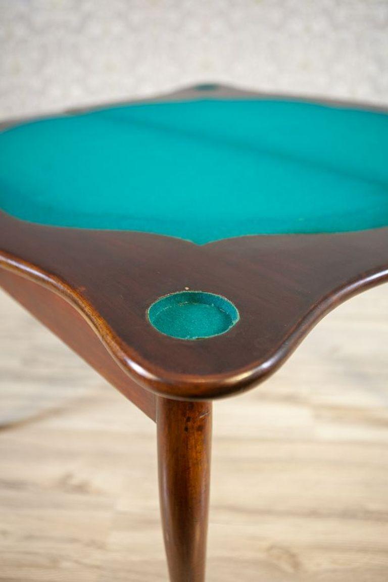 Table à cartes / console en bois et placage d'acajou du XIXe siècle en vente 2