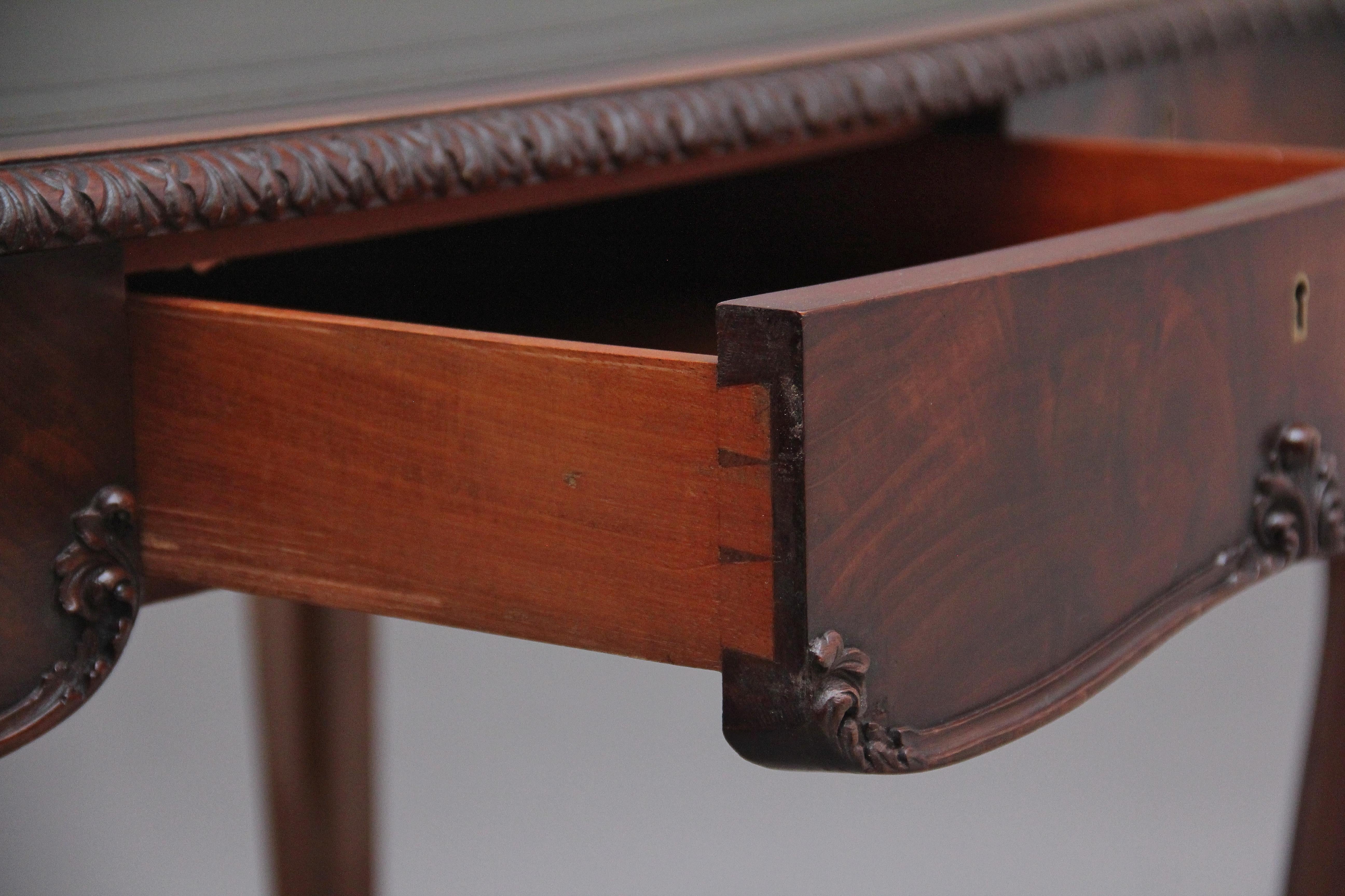 19th Century Mahogany Writing Table In Good Condition In Martlesham, GB