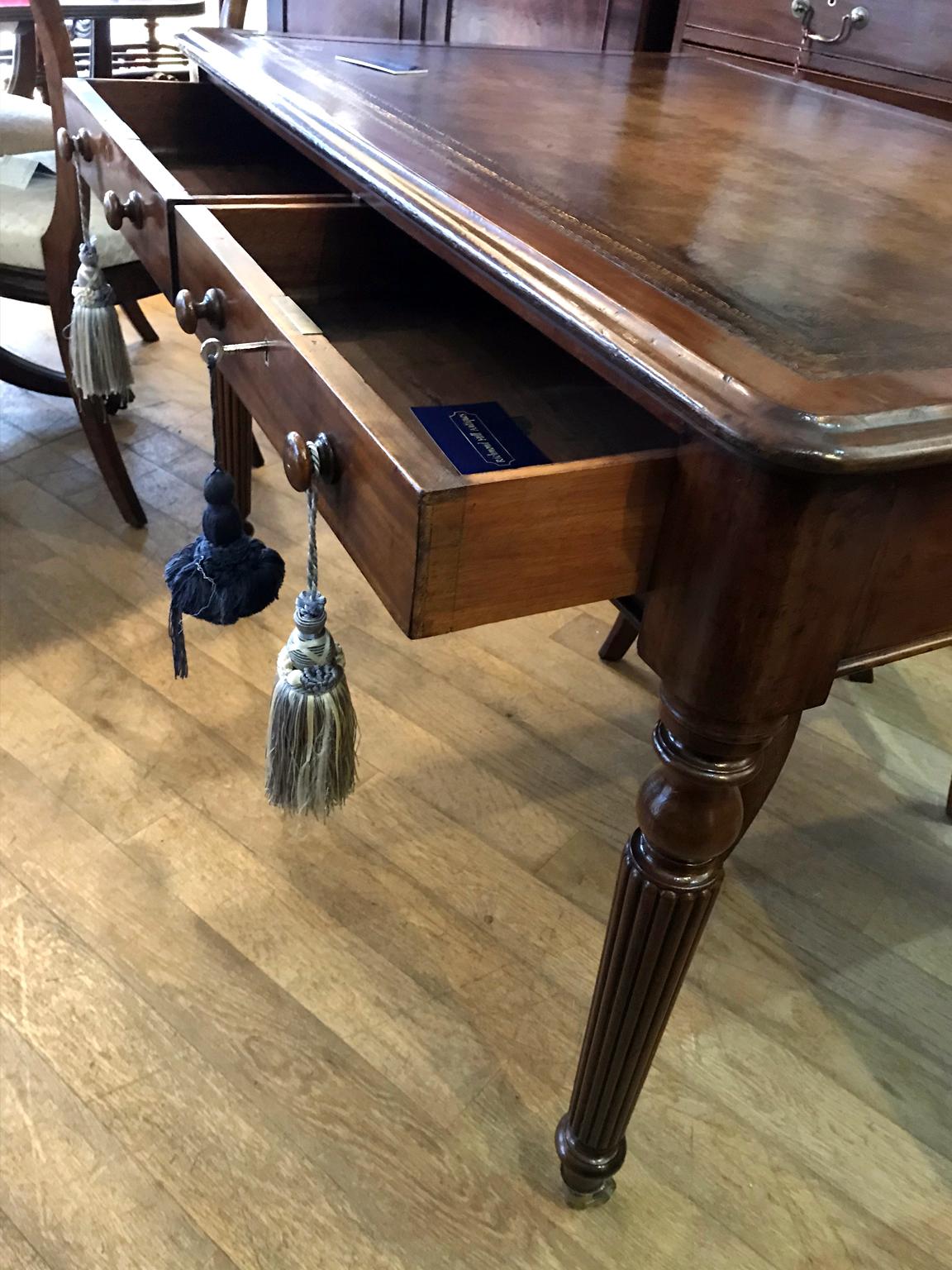 Hand-Crafted 19th Century Mahogany Writing Table