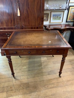 19th Century Mahogany Writing Table 'Heal & Son London'