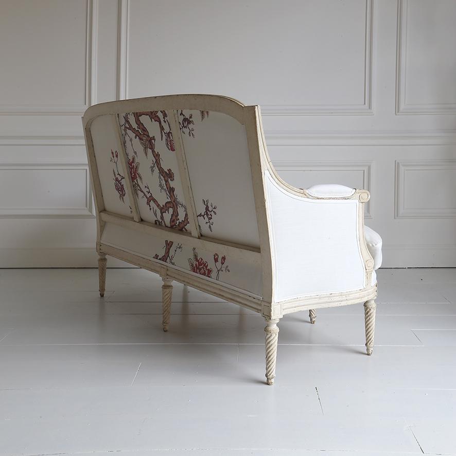 Coton Canapé Maison Jansen du 19ème siècle en vente