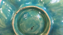 19th Century Majolica Aqua Oyster Plate Minton