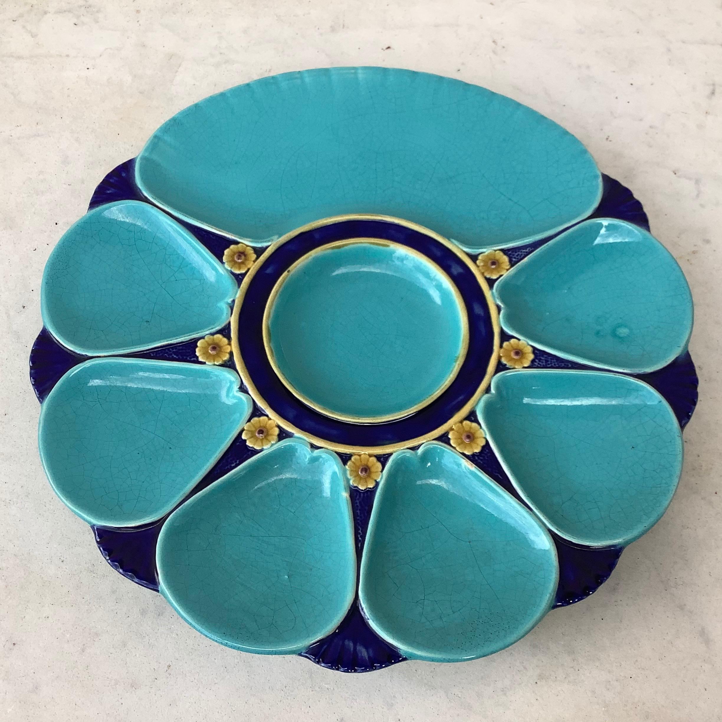 minton majolica oyster plate