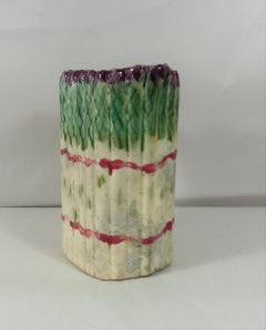 19th Century Majolica Asparagus Pitcher Onnaing