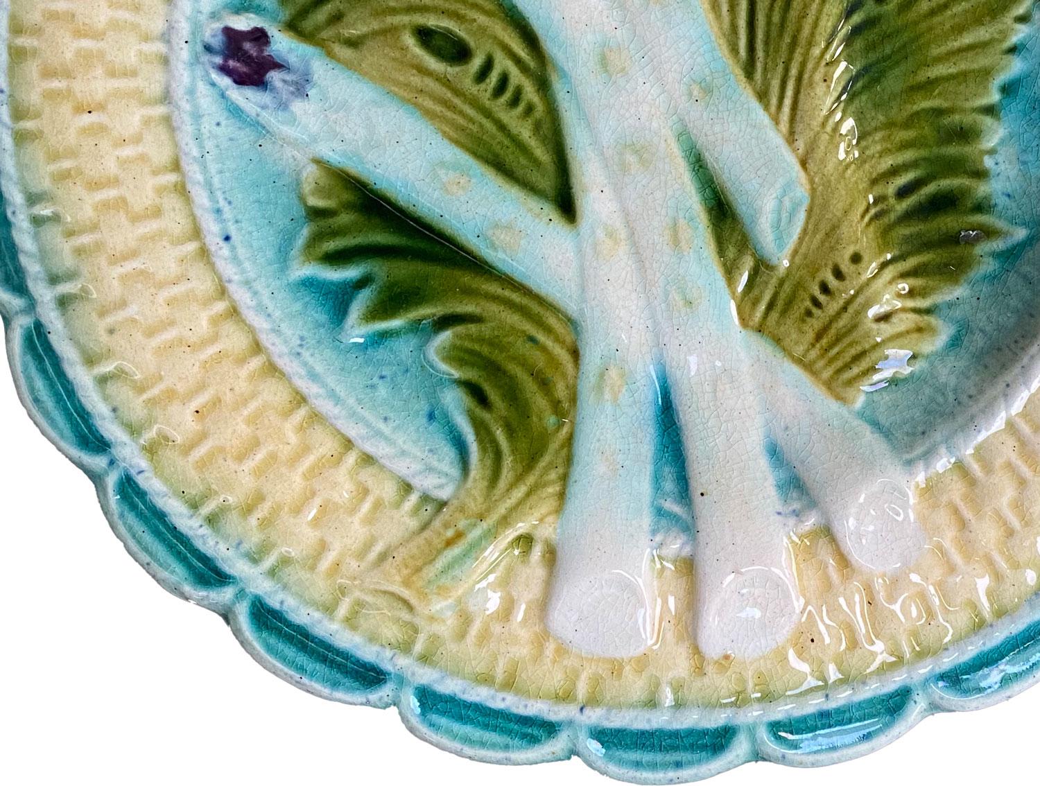 asparagus plates antique
