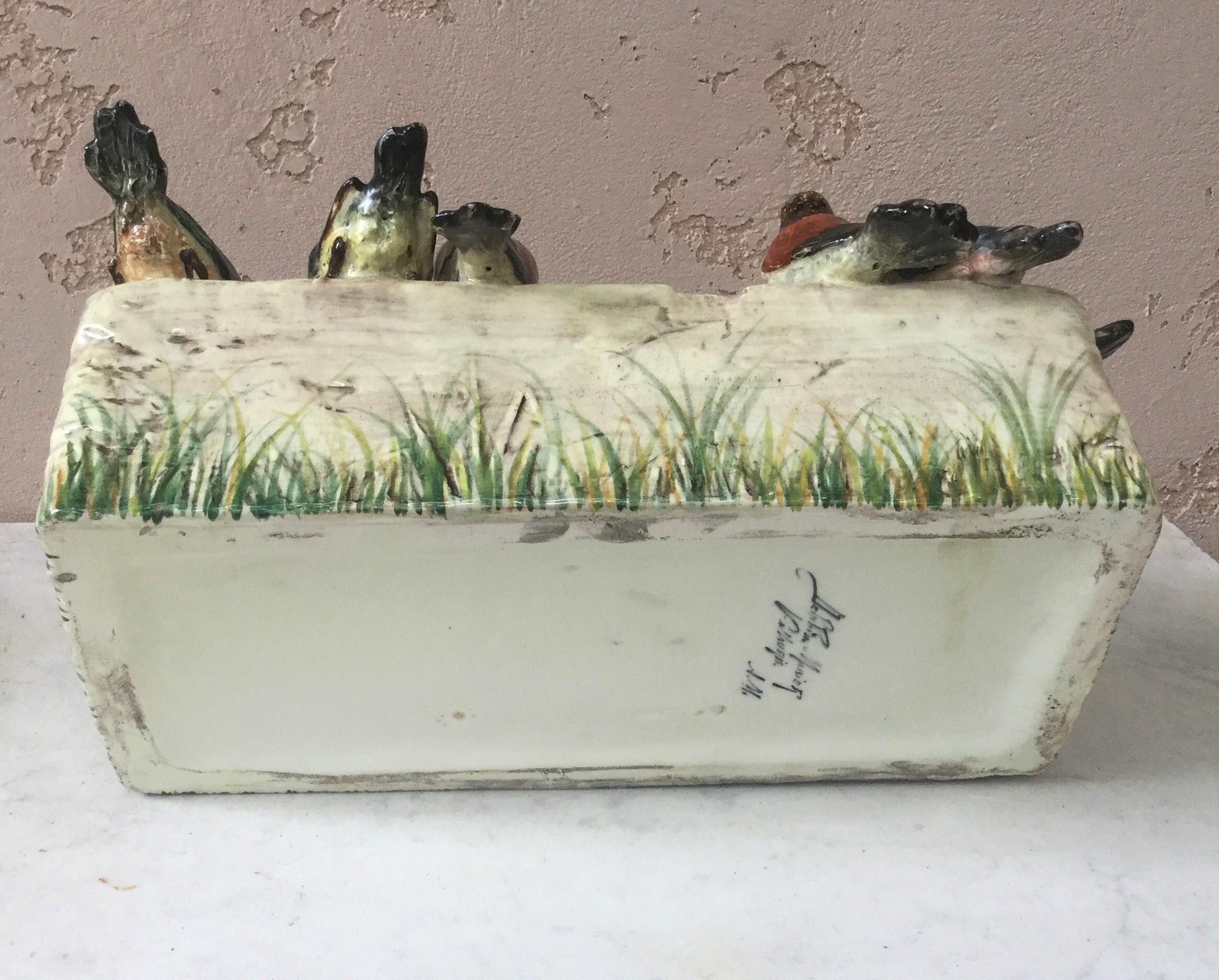 Jardinière Delphin Massier du 19ème siècle 1