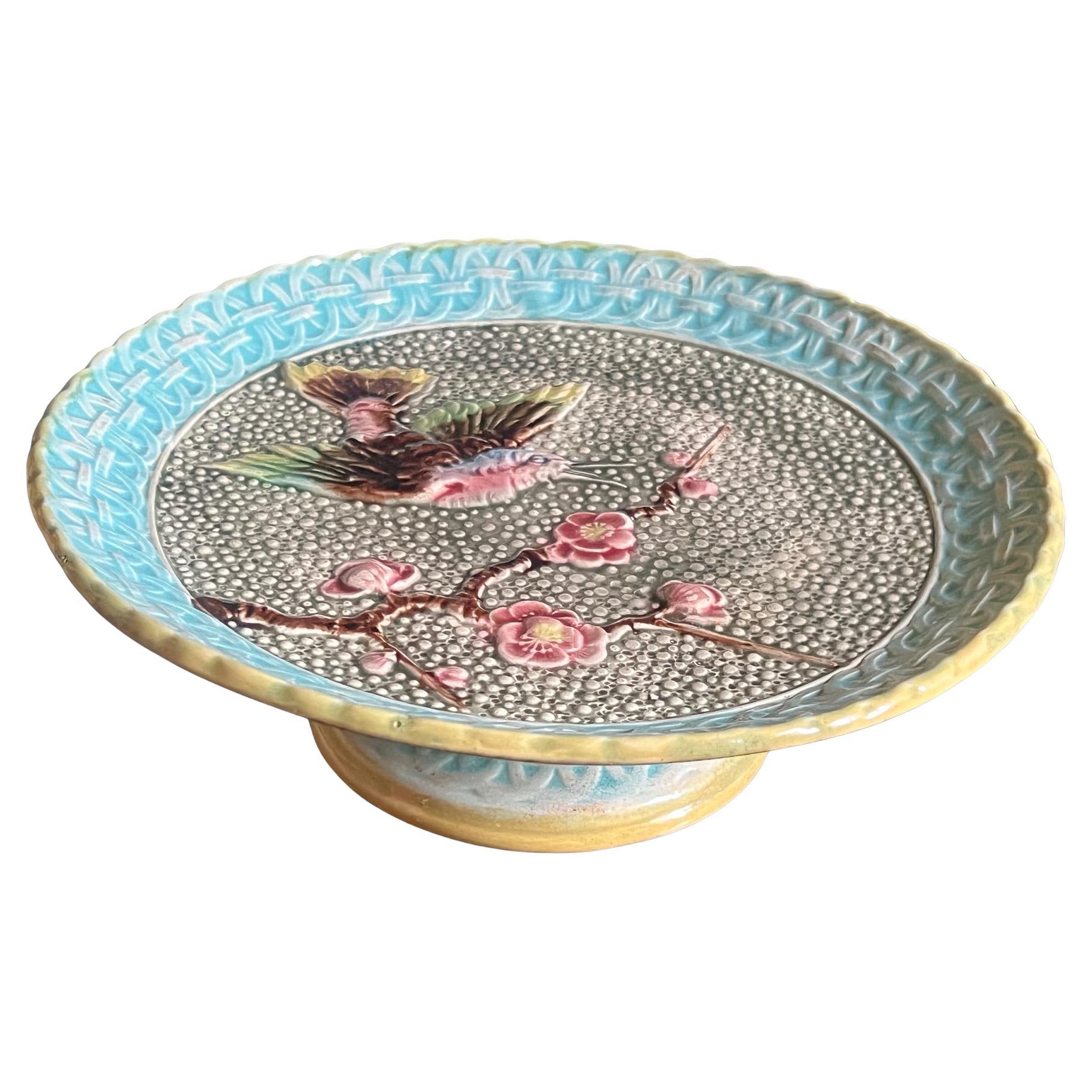 19th Century Majolica Cake Stand