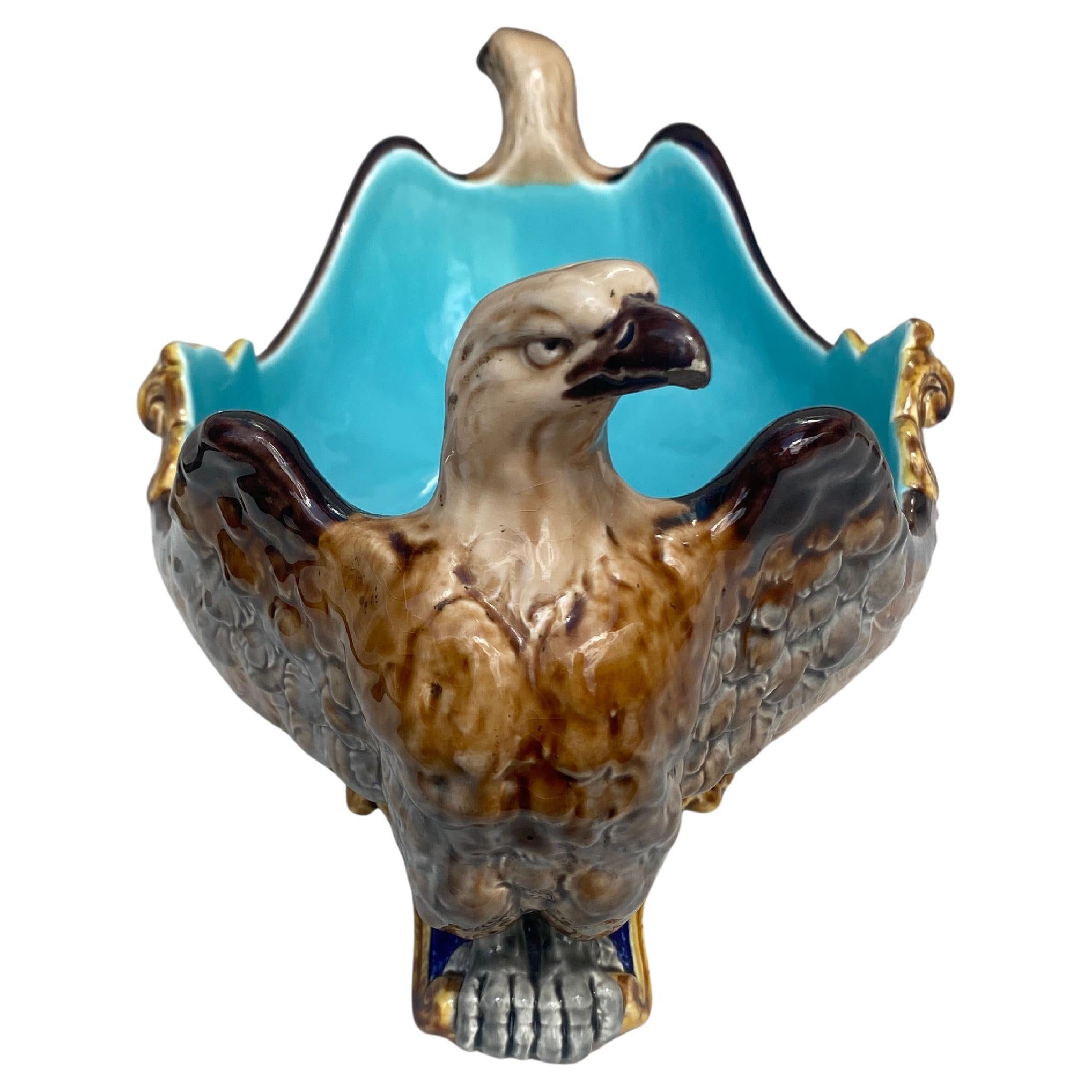 Provincial français Jardinière d'aigle Sarreguemines du 19ème siècle en vente