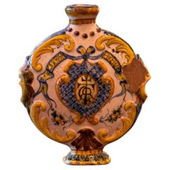 Jarra de mayólica del siglo XIX