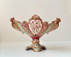 Jardiniere in maiolica del XIX secolo di Wilhelm Schiller & Son, Bohemia, 1890 ca.
