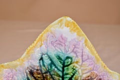 19th Century Majolica Leaf Dish