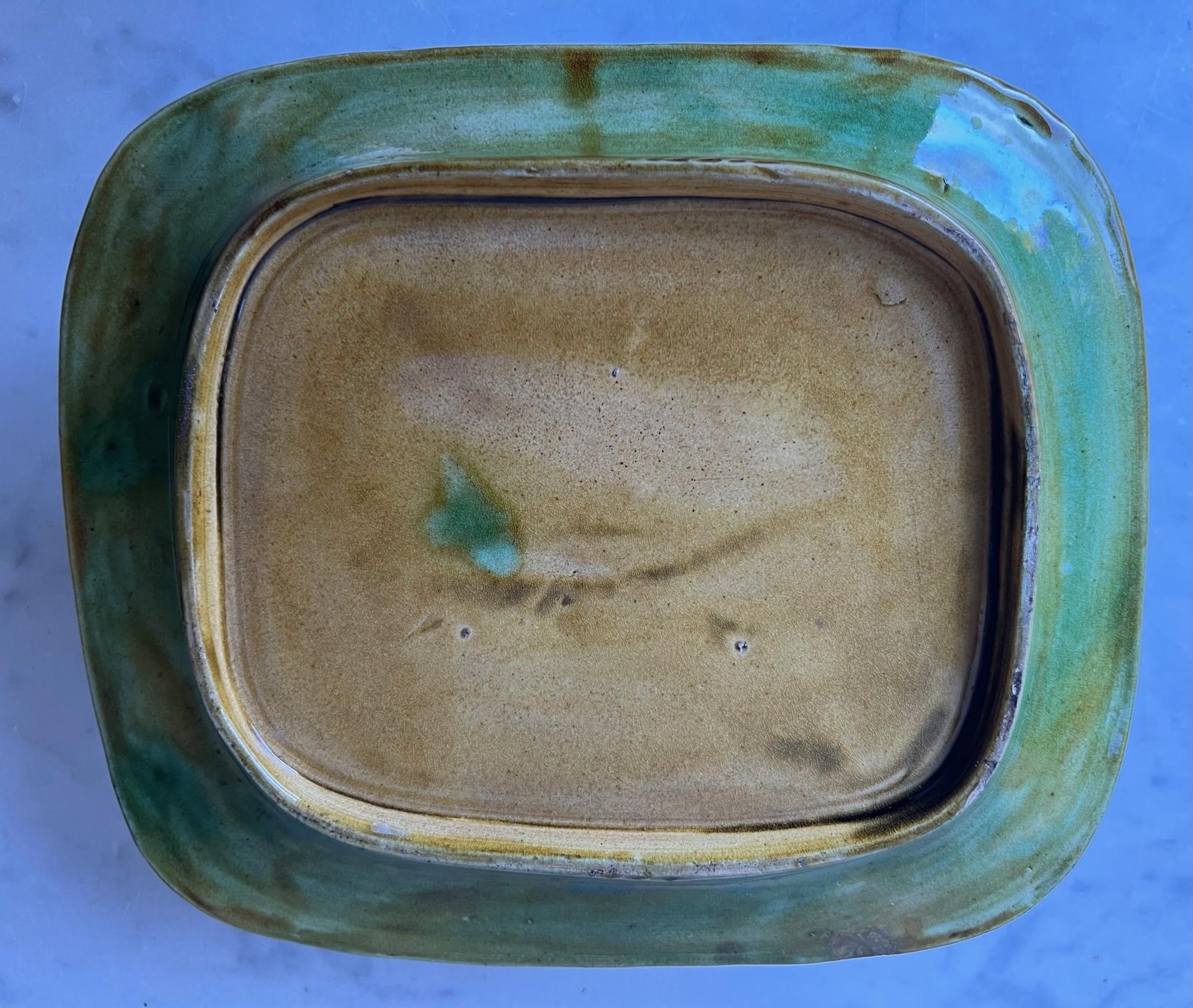 19th Century Majolica Lidded Sardine Box For Sale 4