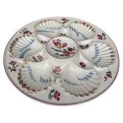 19th Century Majolica Oyster Plate Longchamp