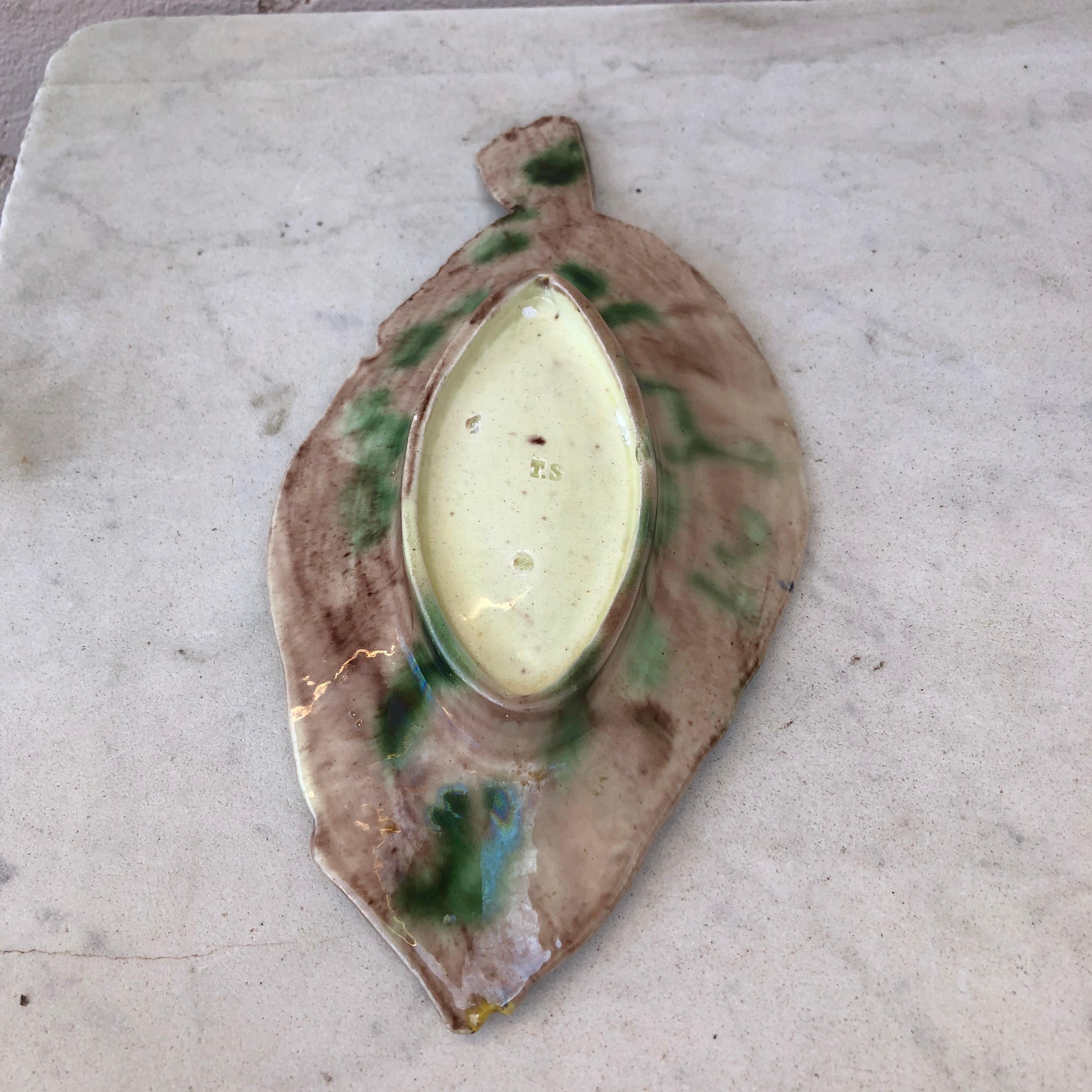 Late 19th Century 19th Century Majolica Palissy Fish Platter Thomas Sergent
