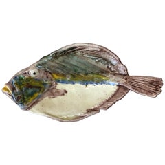 19th Century Majolica Palissy Fish Platter Thomas Sergent