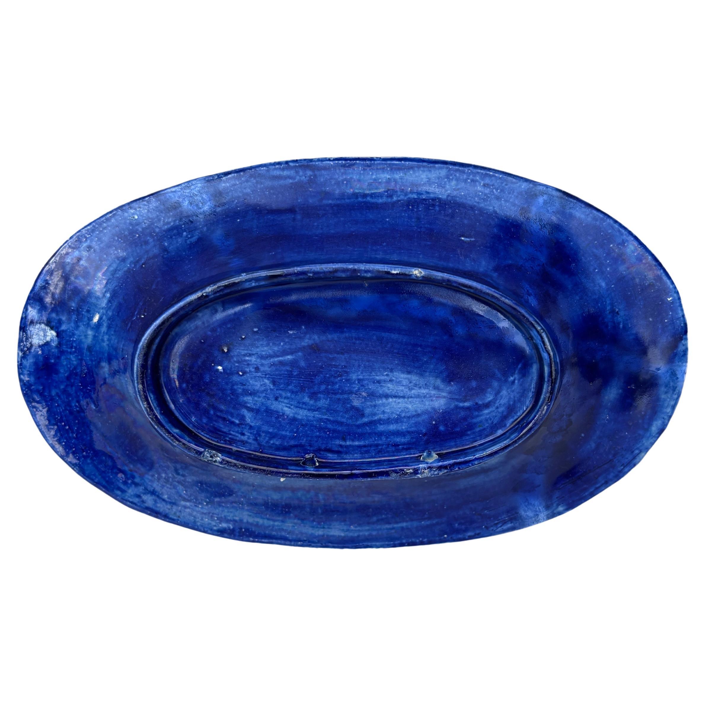19th Century Majolica Palissy Fish Wall Platter Thomas Sergent In Good Condition For Sale In Austin, TX