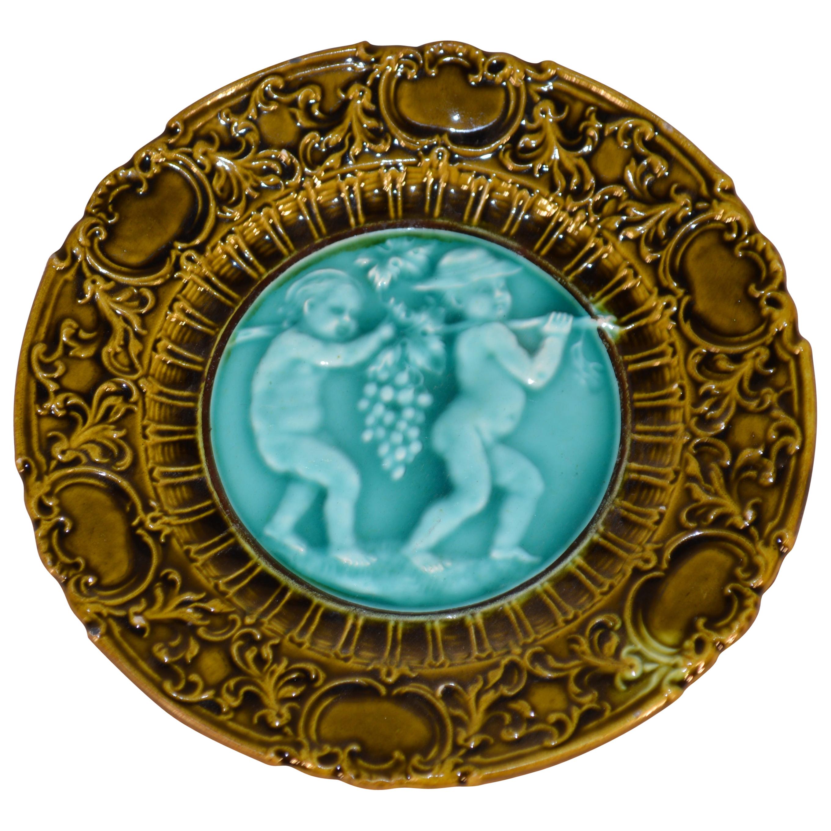 19th Century Majolica Plate