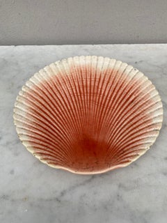 19th Century Majolica Shell Plate Sarreguemines