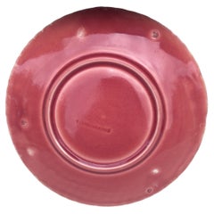 19th Century Majolica Shell Plate Sarreguemines