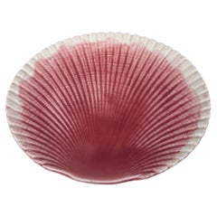 19th Century Majolica Shell Plate Sarreguemines