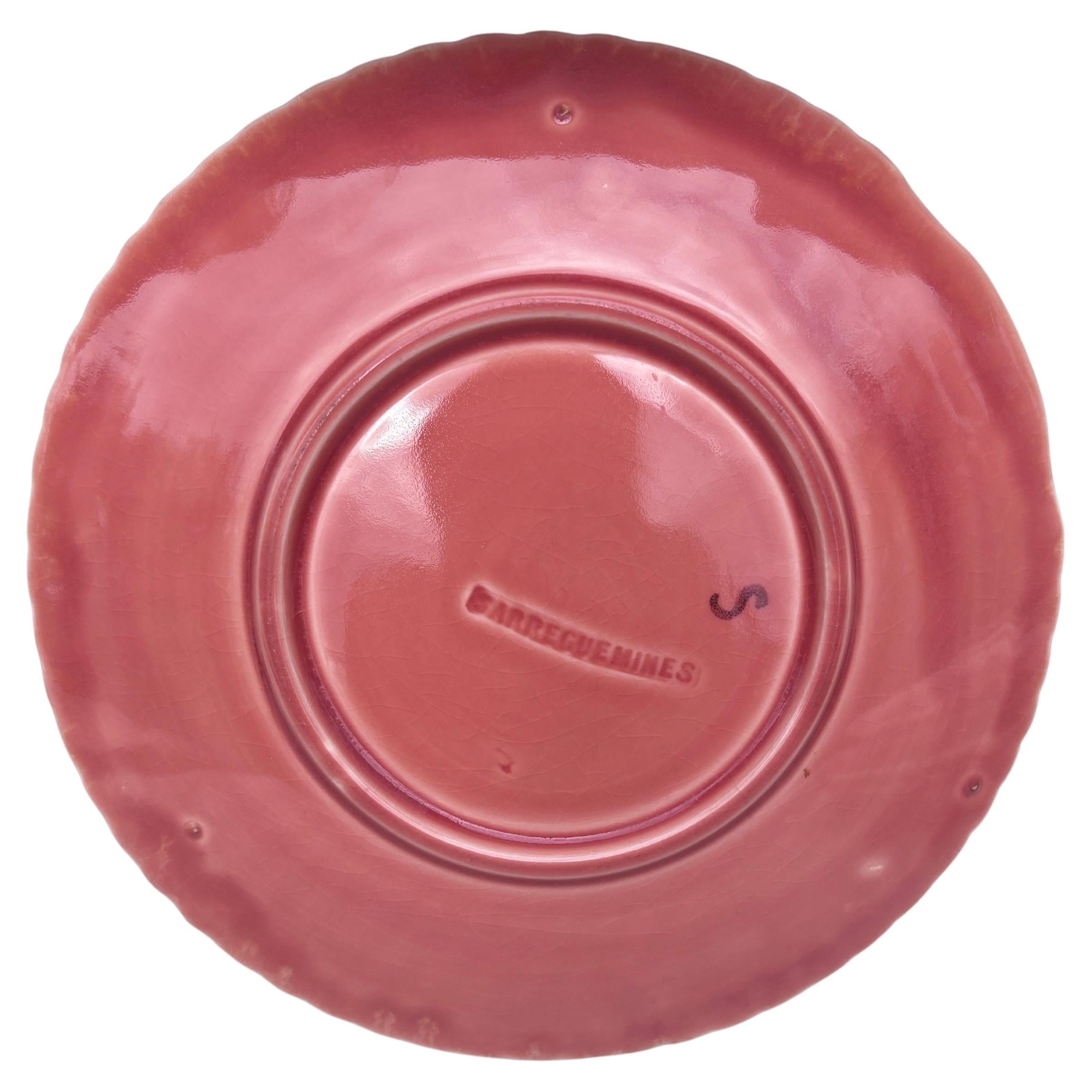 19. Jahrhundert Majolika Muschelteller Sarreguemines (Viktorianisch) im Angebot