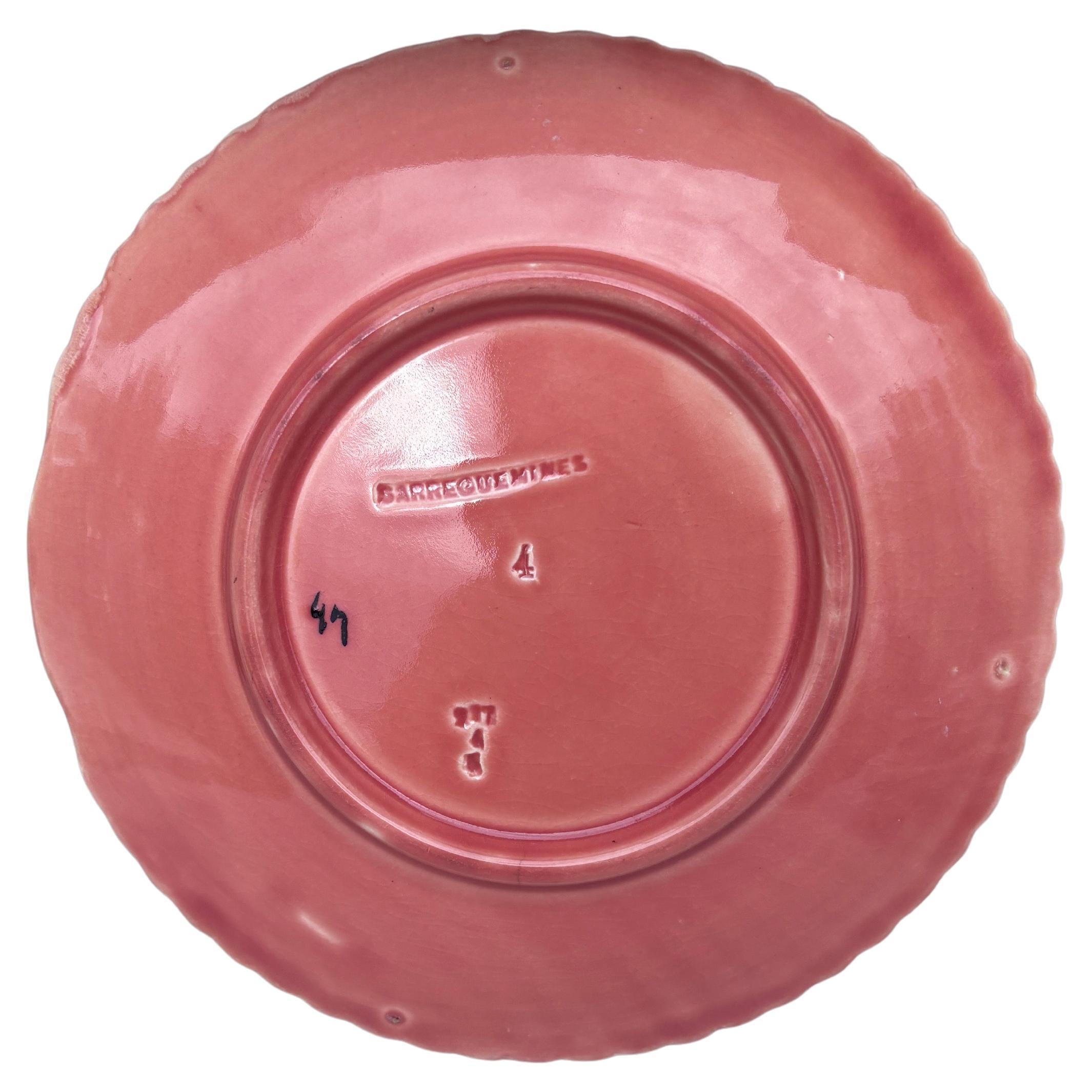 19. Jahrhundert Majolika Muschelteller Sarreguemines (Viktorianisch) im Angebot