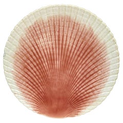 19th Century Majolica Shell Plate Sarreguemines