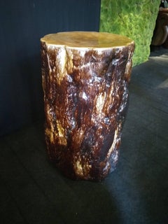 19th Century Majolica Stool by Gustavsberg Factory