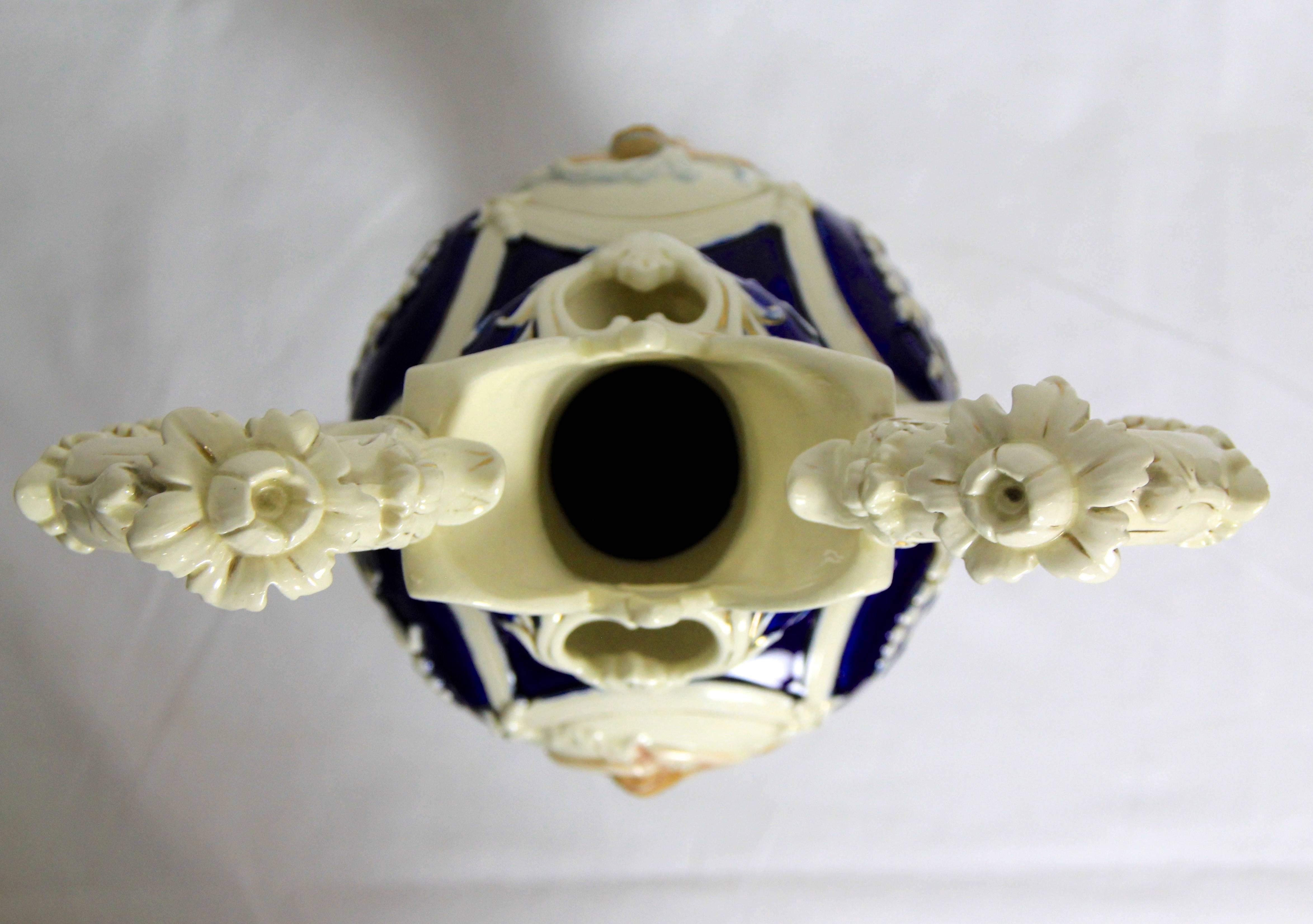 19th Century Majolica Vase by Eichwald, Bohemia, circa 1895 4