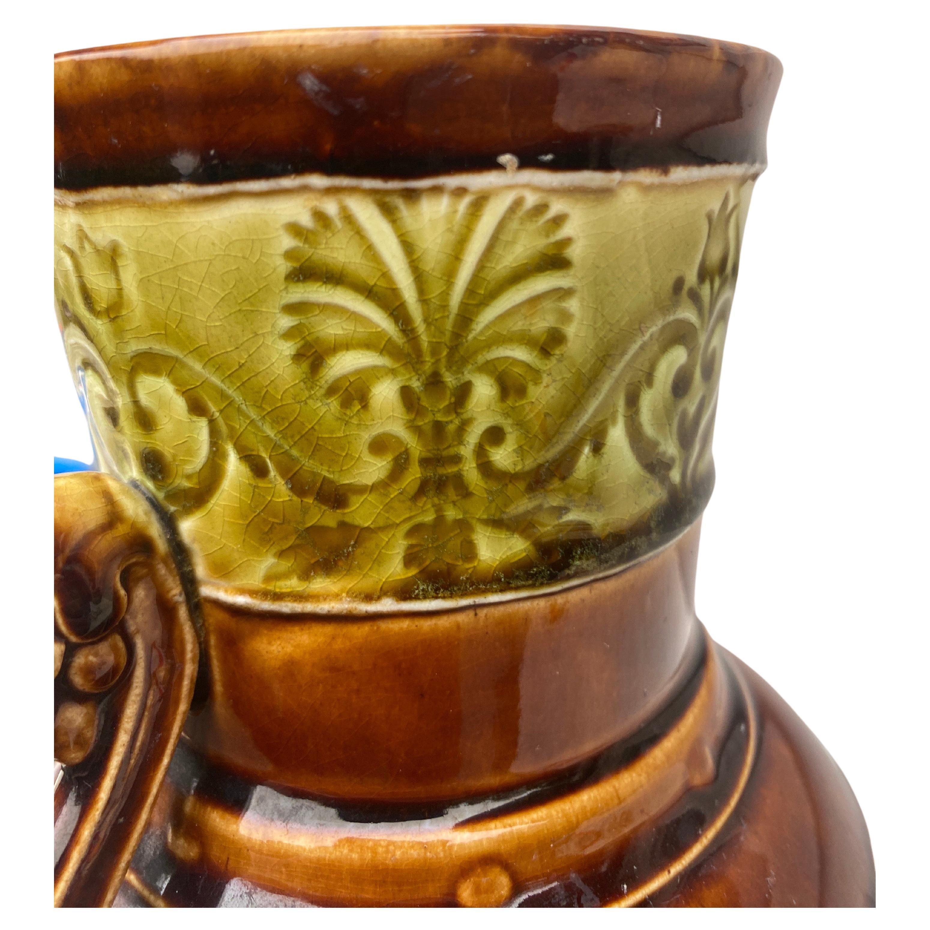 Francese Vaso in maiolica del XIX secolo Choisy-le-Roi in vendita