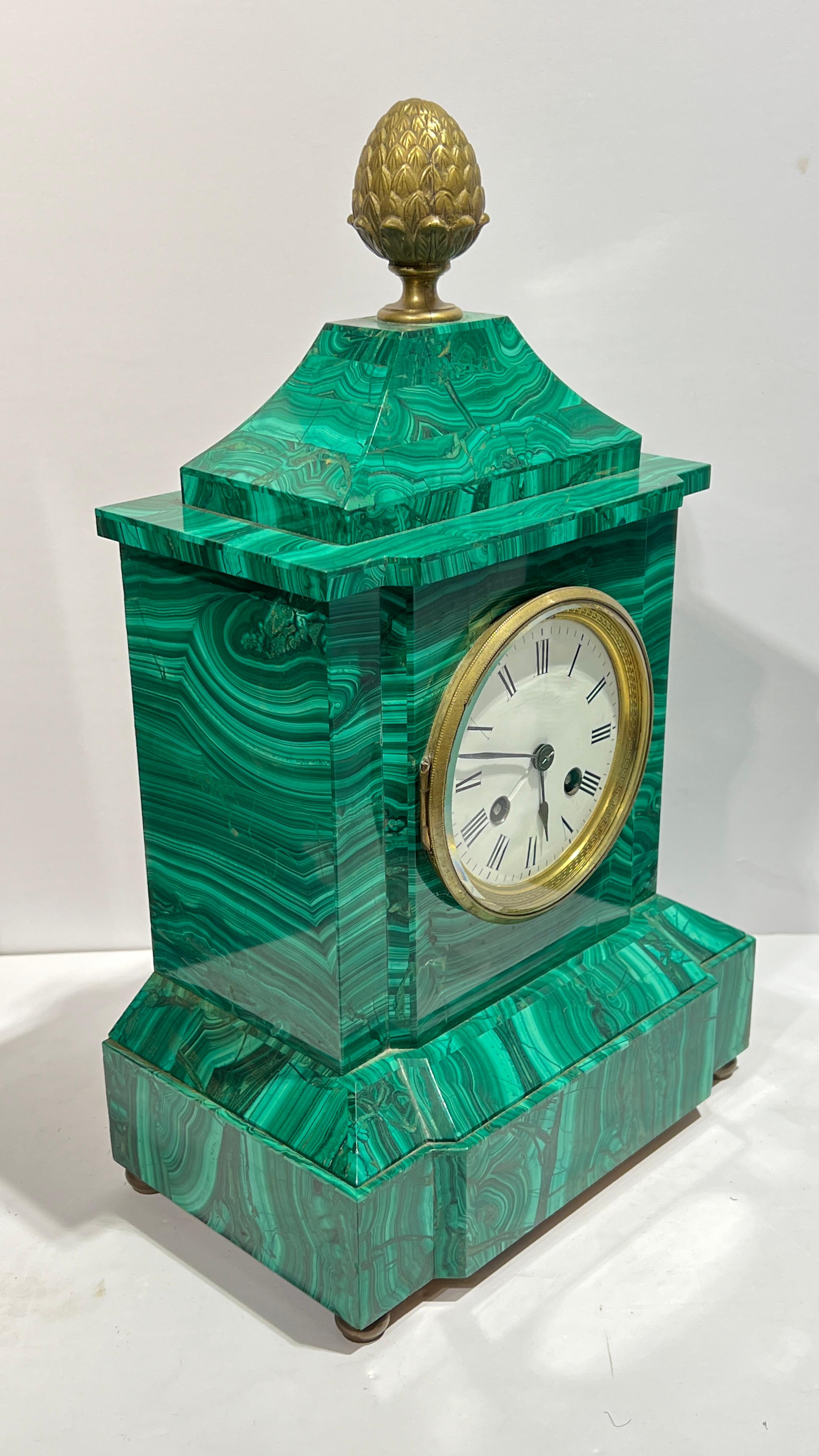 Eccezionale orologio da camino antico (fine XIX secolo) con movimento di Japy Freres.