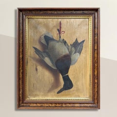 19th Century Mallard Duck Trophy Painting