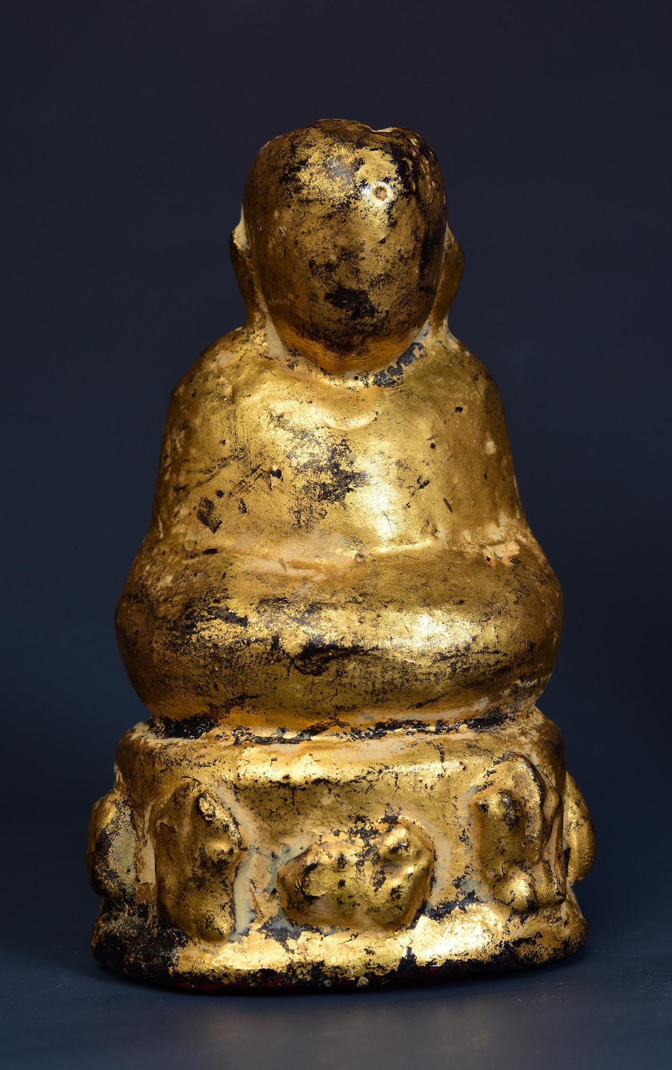 19th Century, Mandalay, A Set of Antique Burmese Medicine Buddha Amulets For Sale 1