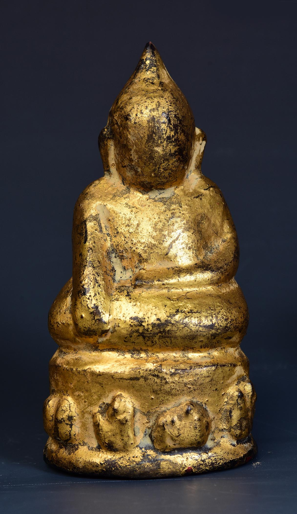 19th Century, Mandalay, A Set of Antique Burmese Medicine Buddha Amulets For Sale 3
