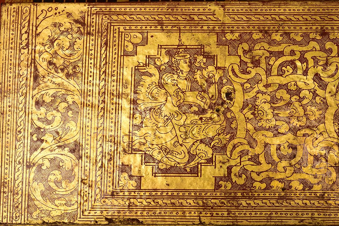 Wood 19th Century, Mandalay, A Set of Antique Complete Burmese Manuscript 'KAMMAVACA'