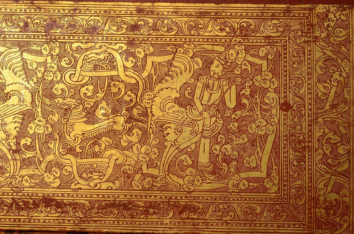 19th Century, Mandalay, a Set of Antique Complete Burmese Manuscript 'Kammavaca' For Sale 2