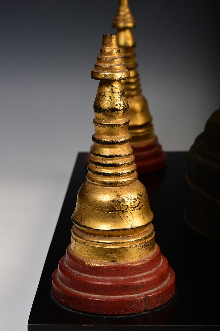 19th Century, Mandalay, Antique Burmese Wooden Pagoda For Sale 1