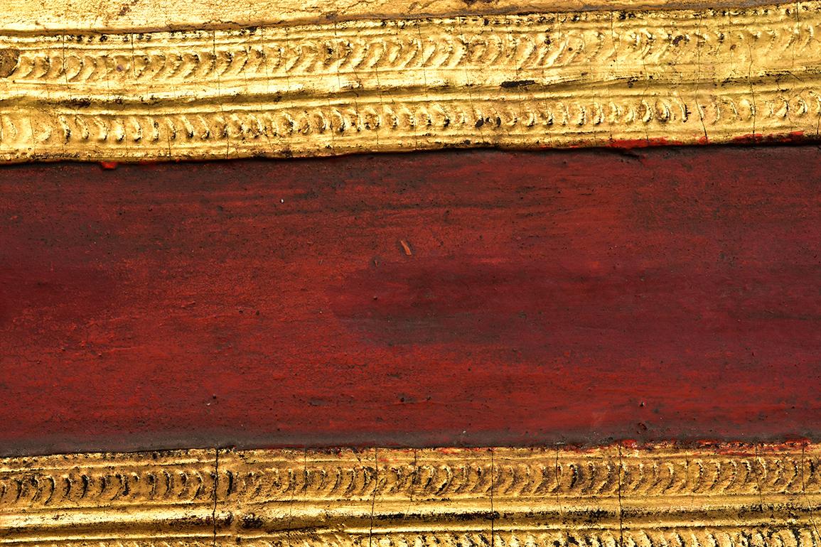 19th Century, Mandalay, Antique Burmese Wood Carving Panel 7