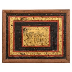 19th Century, Mandalay, Used Burmese Wood Carving Panel