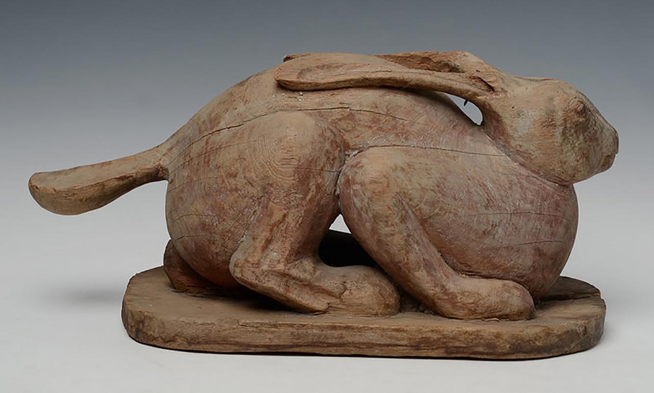 19th Century, Mandalay, Antique Burmese Wooden Rabbit 7