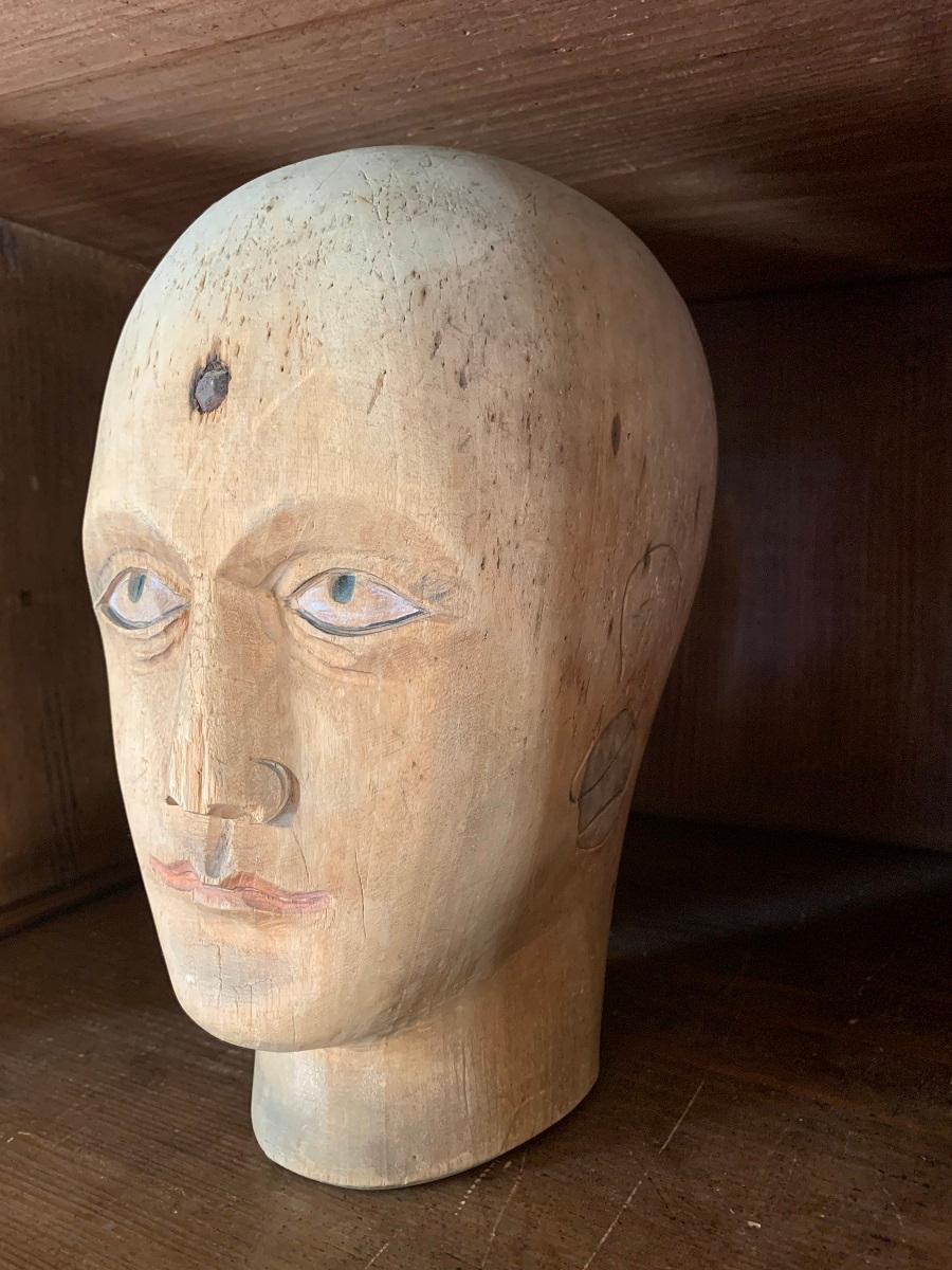 Victorian 19th Century Mannekin Head For Sale