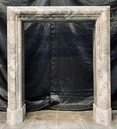 19th Century Manner Bardigilo Marble Bolection Fireplace Surround.