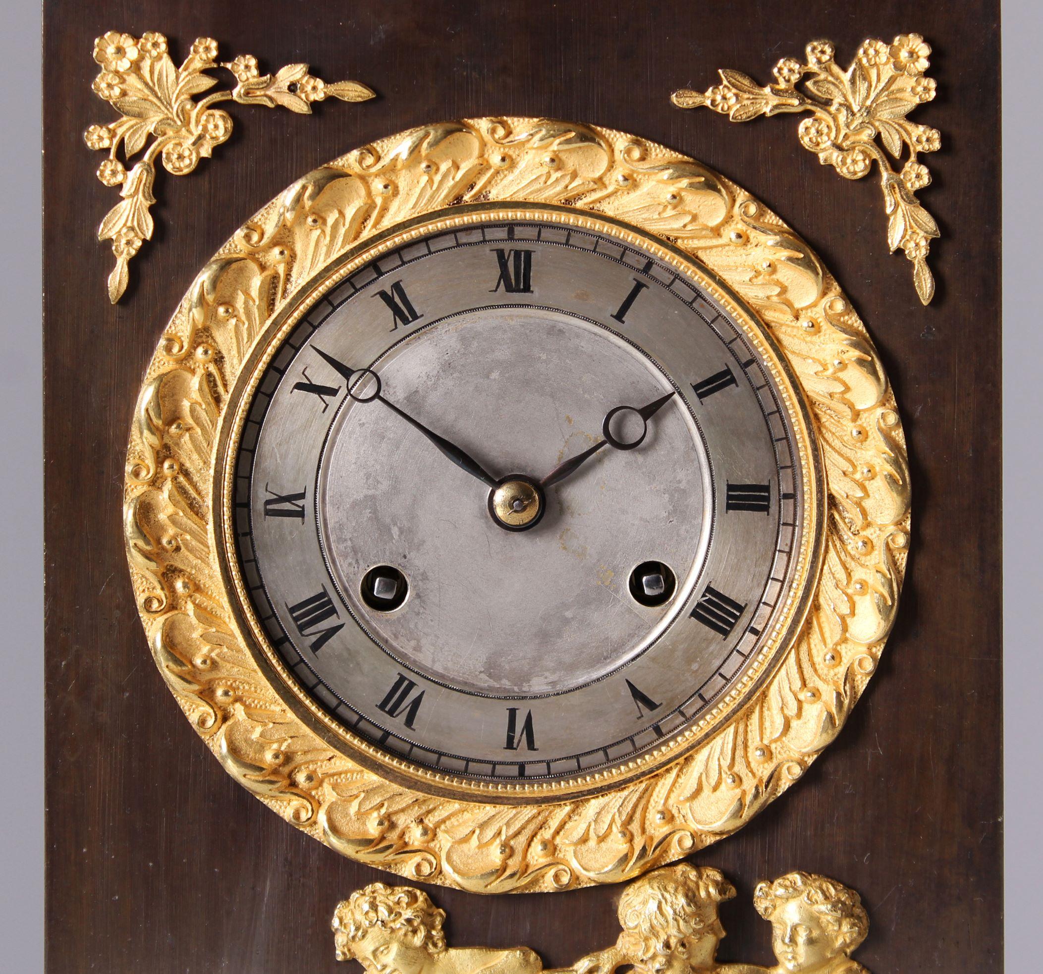 Antique mantel clock on the theme of astronomy

France
Bronze
Charles X around 1830

Dimensions: H x W x D: 48 x 19 x 10 cm

Description:
Unusual and beautifully crafted bronze mantel clock dedicated entirely to the theme of astronomy.

Dark