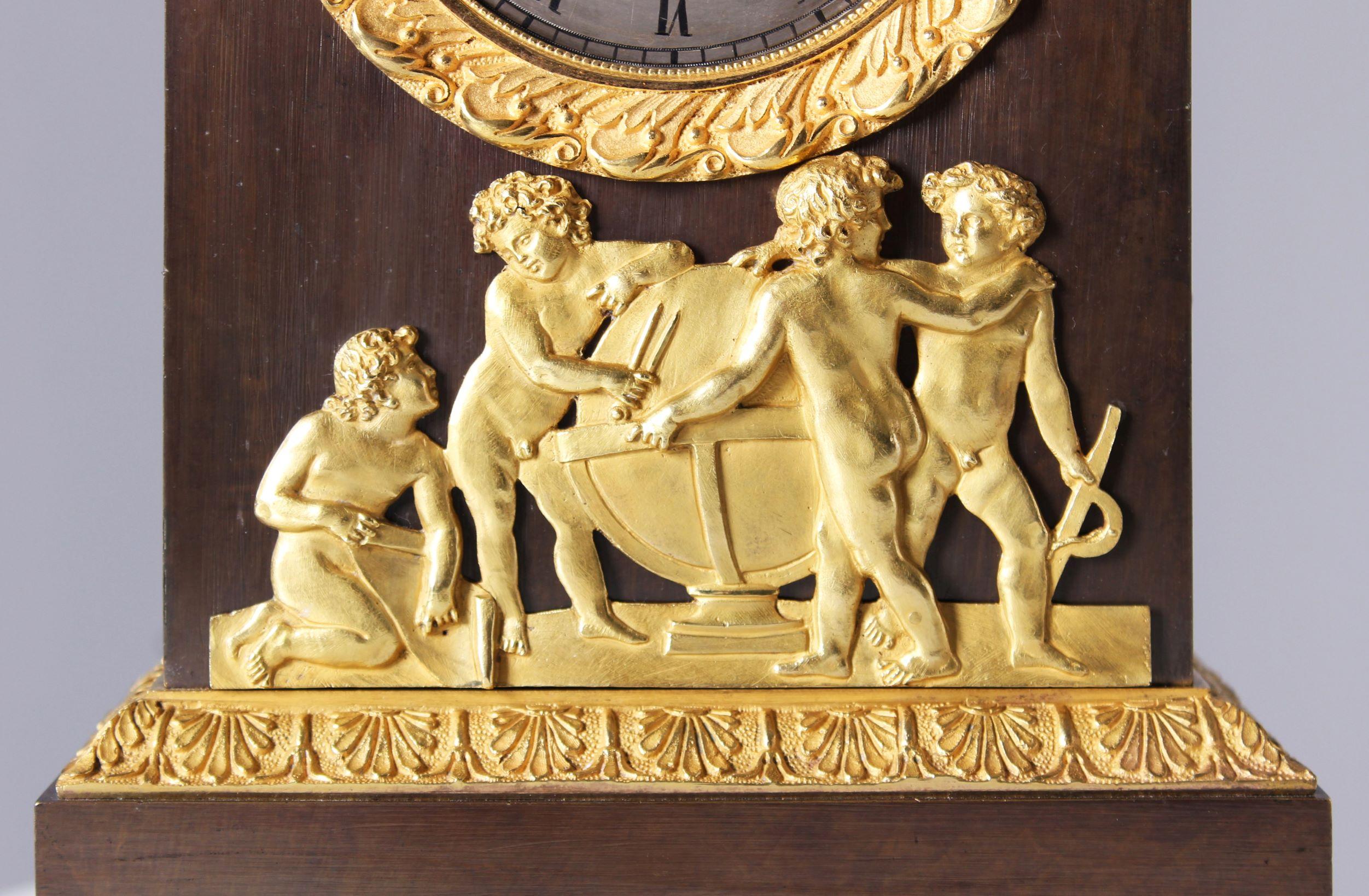 Charles X 19th Century Mantel Clock 